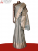 Exclusive Silver Checks Kanjeevaram Silk Saree